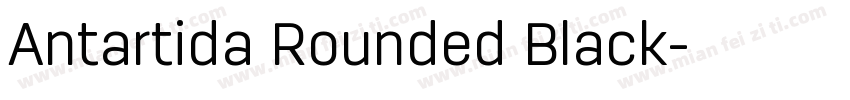 Antartida Rounded Black字体转换